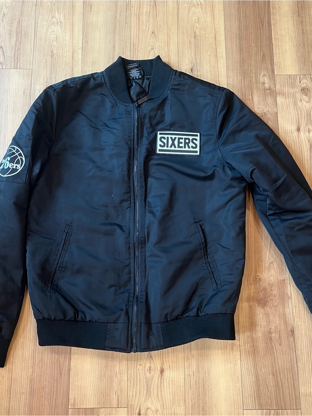NBA Philadelphia 76ers Black Bomber Jacket